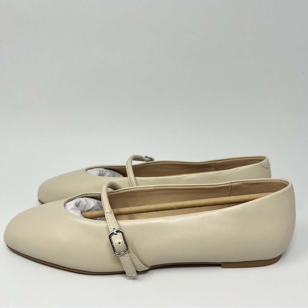Magnolia Cream Mary Jane Flat Loafers - Picture 4 of 8